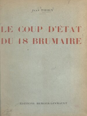 cover image of Le coup d'État du 18 brumaire